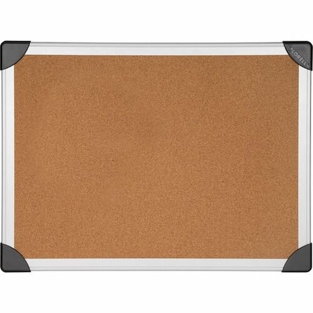Lorell Cork Board, 6ft x4ft , Aluminum, Silver/Brown LLR19193